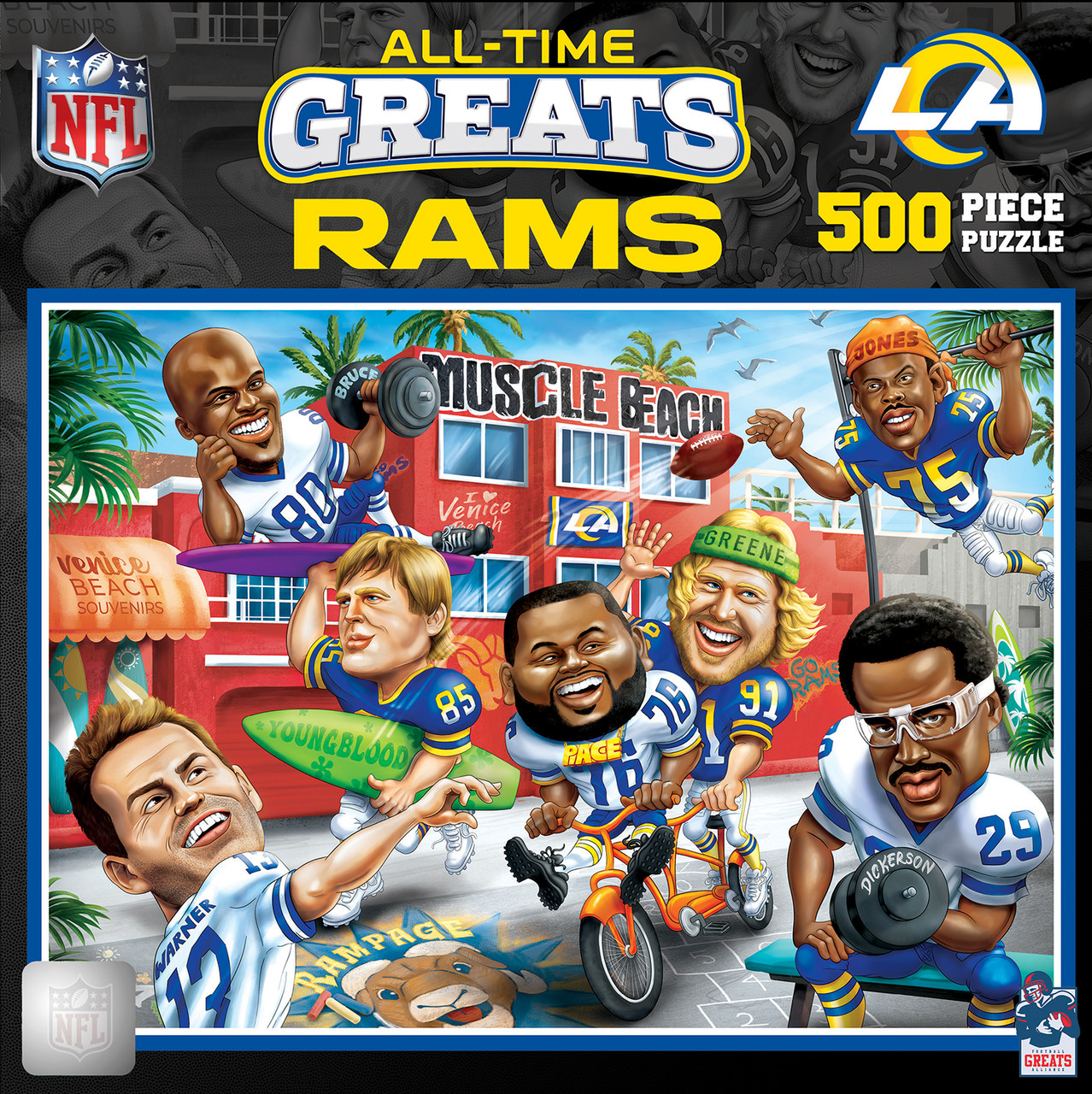 Los Angeles Rams All-Time Greats Puzzle 500ct