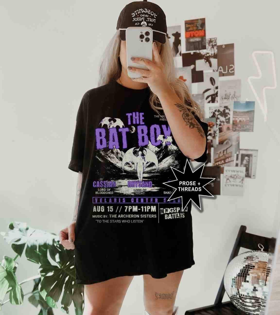 Acotar Bat Boys Shirt, L