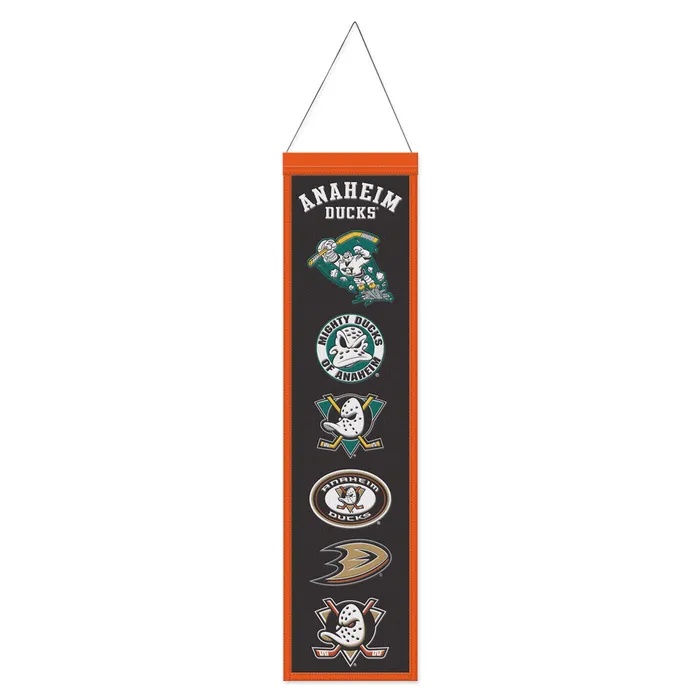 Anaheim Ducks Wool Evolution Banner 8x32"