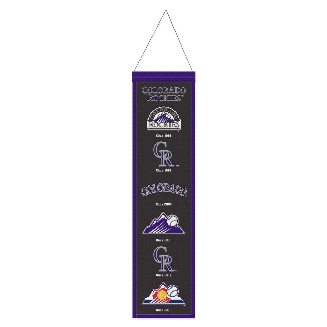 Colorado Rockies Wool Evolution Banner 8x32"