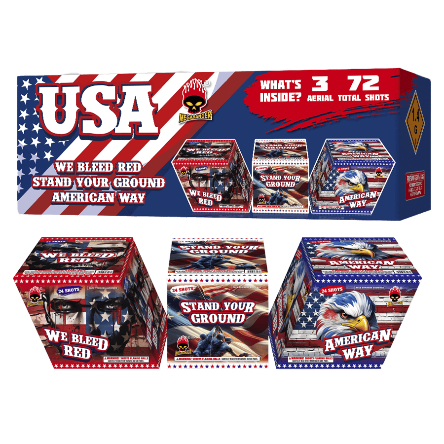 USA COMPOUND CASE SET 72 SHOT