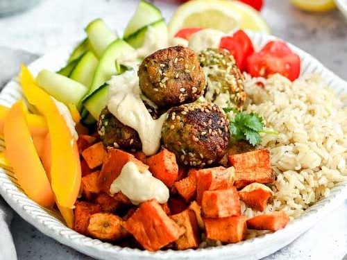 Falafel Over Rice