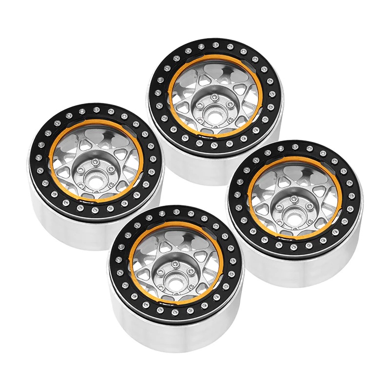 Injora 2208BS Wheels Black And Silver
