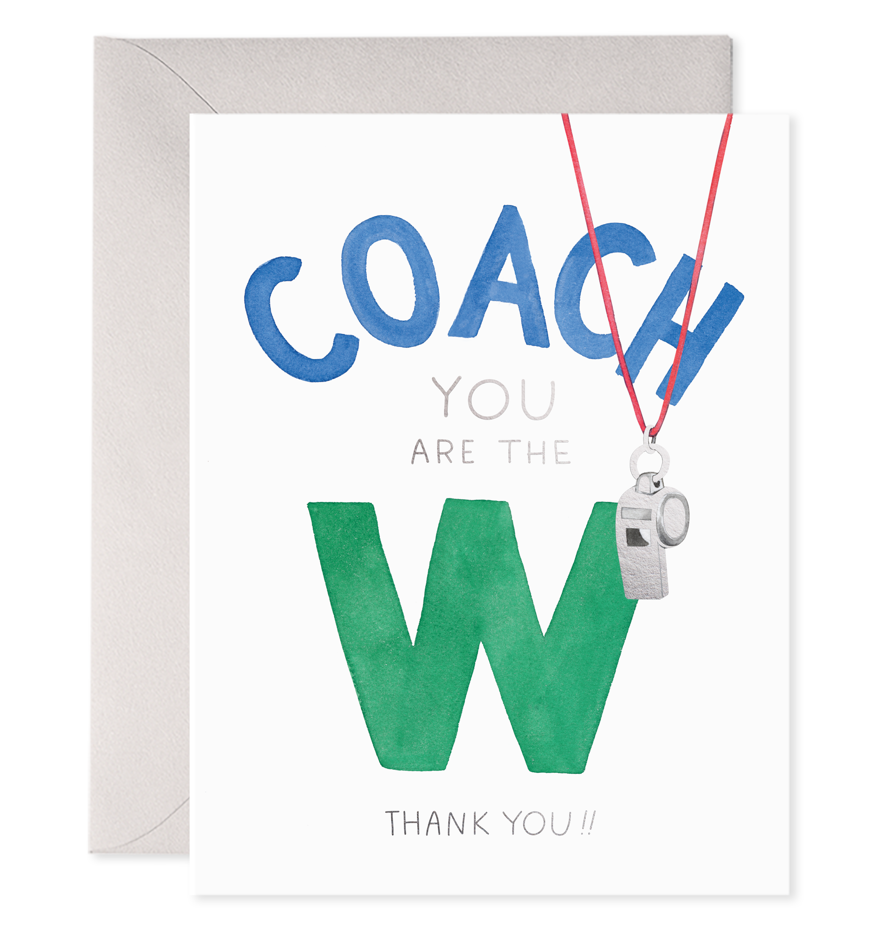 Coach W | Thank You Coach Greeting Card - default