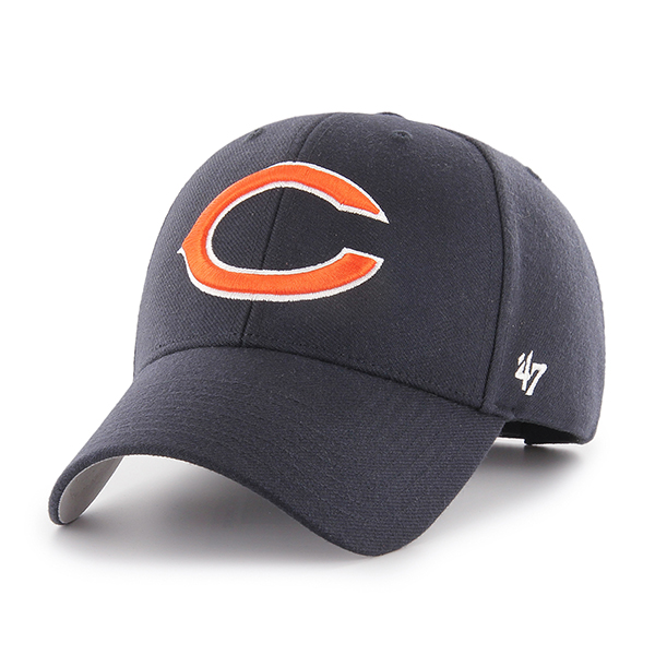 Chicago Bears Navy '47Brand MVP Adjustable Hat