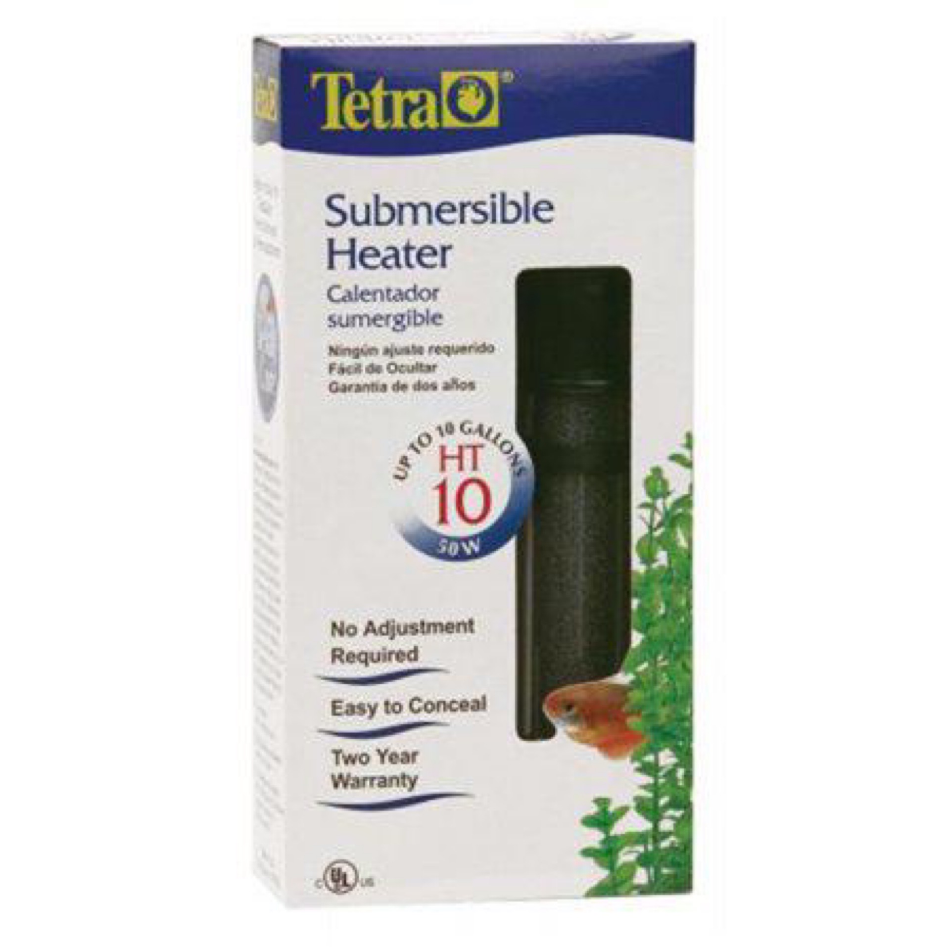 Tetra HT Submersible Heater 50 Watts Aquariums Up to 10 Gallons ul