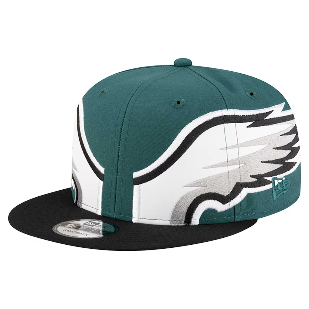 Philadelphia Eagles Midnight Green New Era 9FIFTY Helmet Snapback Hat