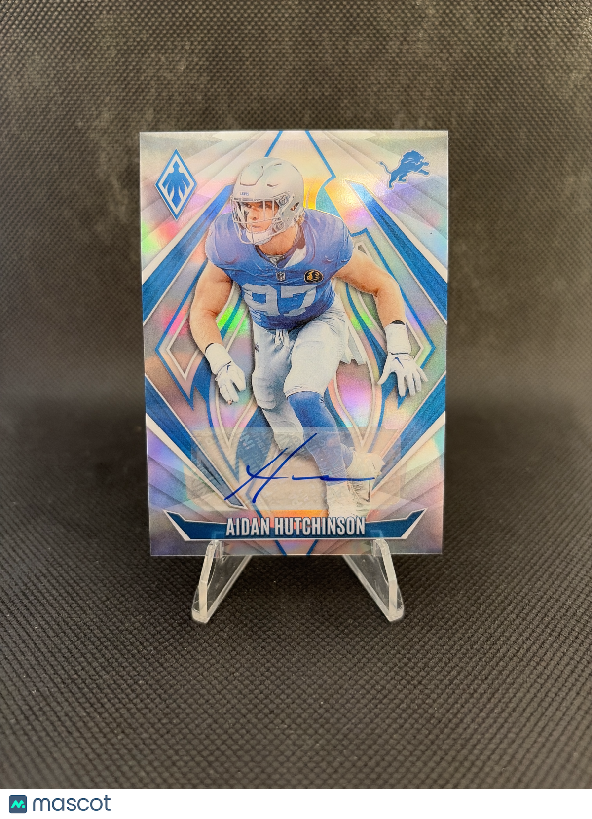 2024 Panini Phoenix Football Aidan Hutchinson Silver Refractor Auto /199