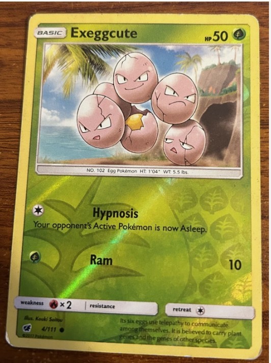 Sun & Moon Crimson Invasion: Basic Exeggcute-4/111 of the Set