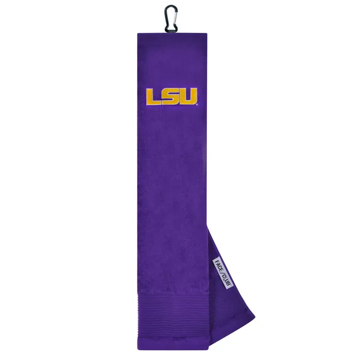 LSU Tigers Embroidered Golf Towel 16x22"
