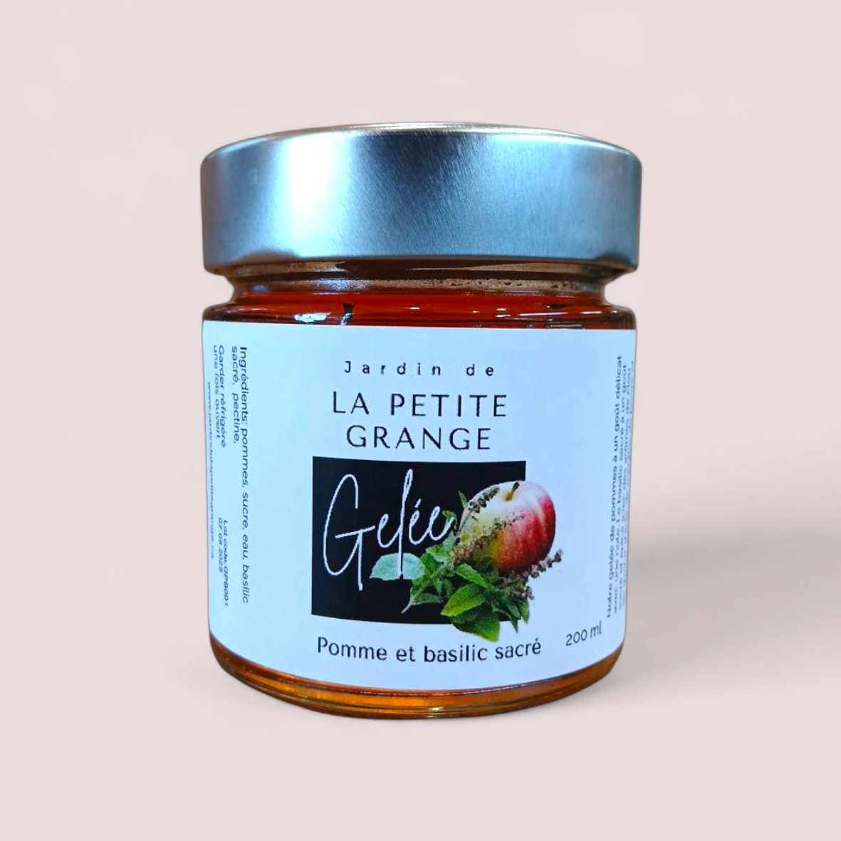 Gelée de Pomme Et Basilic Sacré