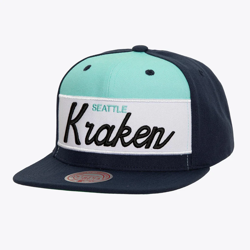 Seattle Kraken Retro Sport Mitchell and Ness Snapback Hat