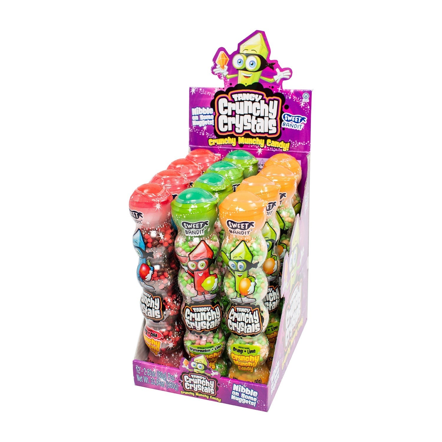 Kidsmania Tangy Crunchy Crystal Candy Nugget 2.82 oz 12 ct