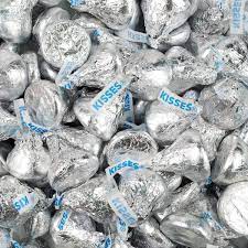 Hershey Kisses Silver 3.5 Pound bag
