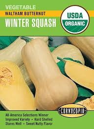 Waltham Butternut Winter Squash Seed Pack, Organic
