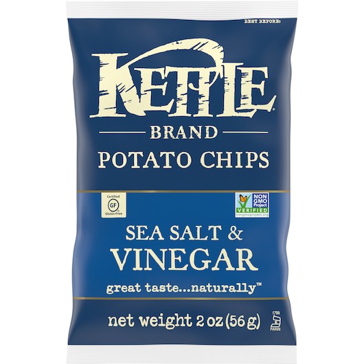 Kettle Brand Potato Chips Salt & Vinegar  2oz 6ct