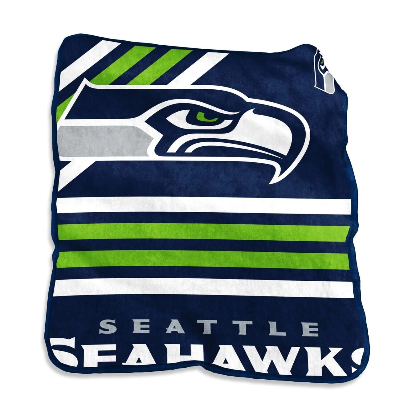 Seattle Seahawks Team Stripe Raschel Throw Blanket 50x60"