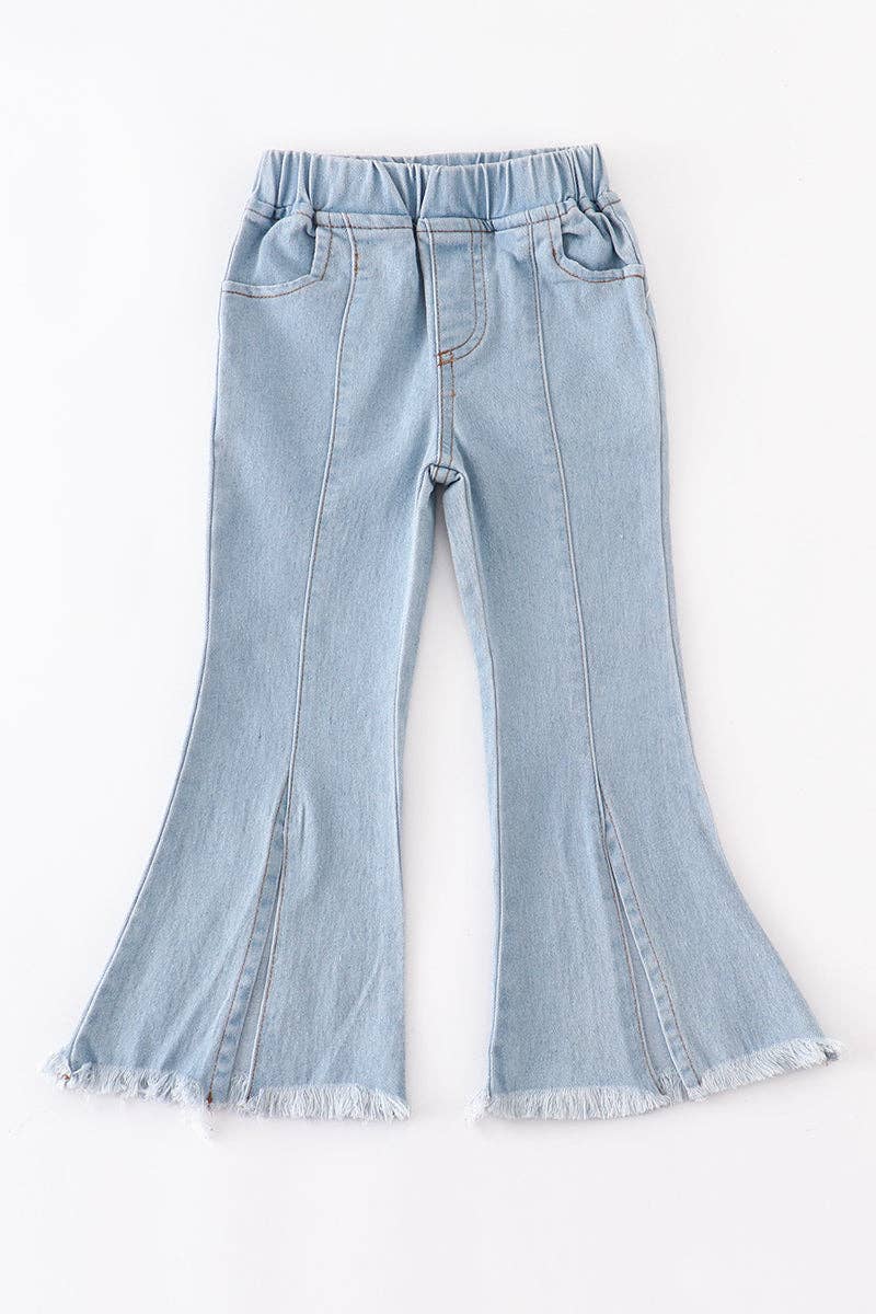 Open Front Denim Jeans