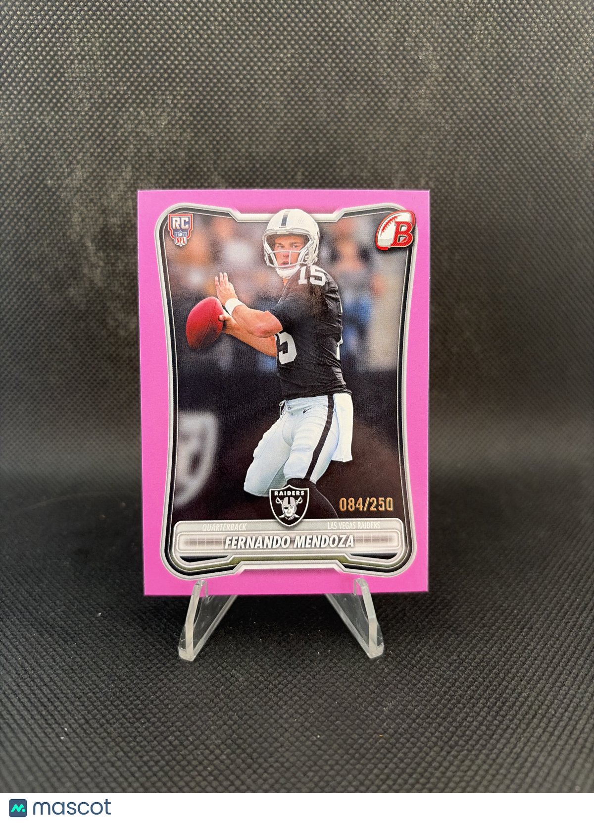 2026 Bowman Fernando Mendoza RC Pink /250