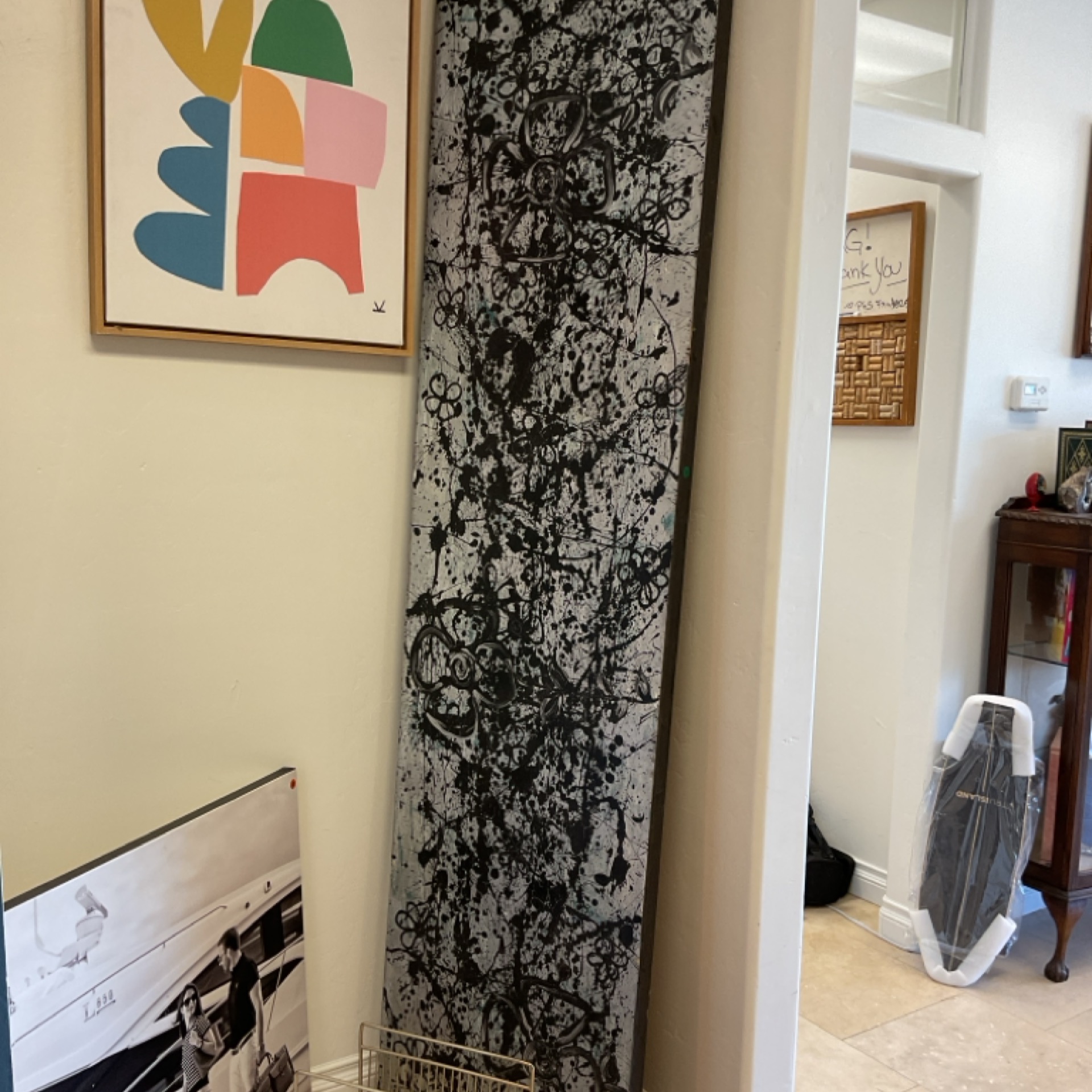 Large Vertical Abstract Artwork