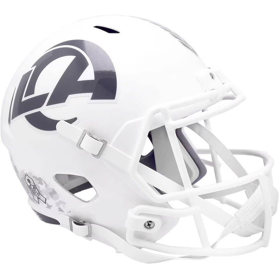 Los Angeles Rams 2024 Riddell Salute to Service Full Size Speed Helmet