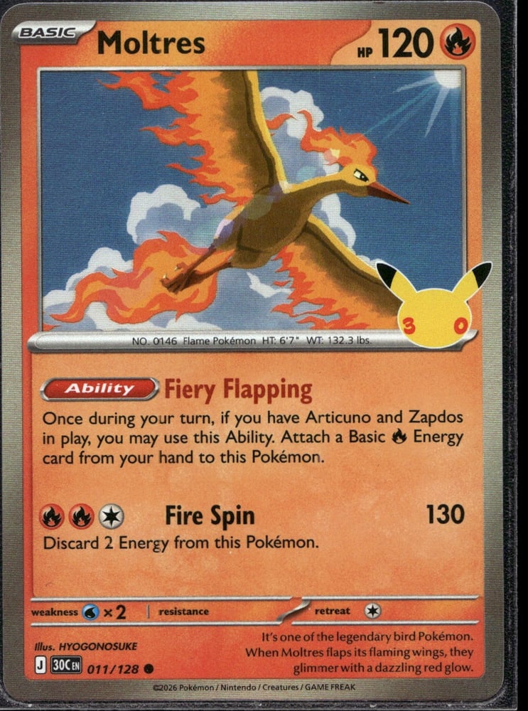 Moltres - 30TH 11/128