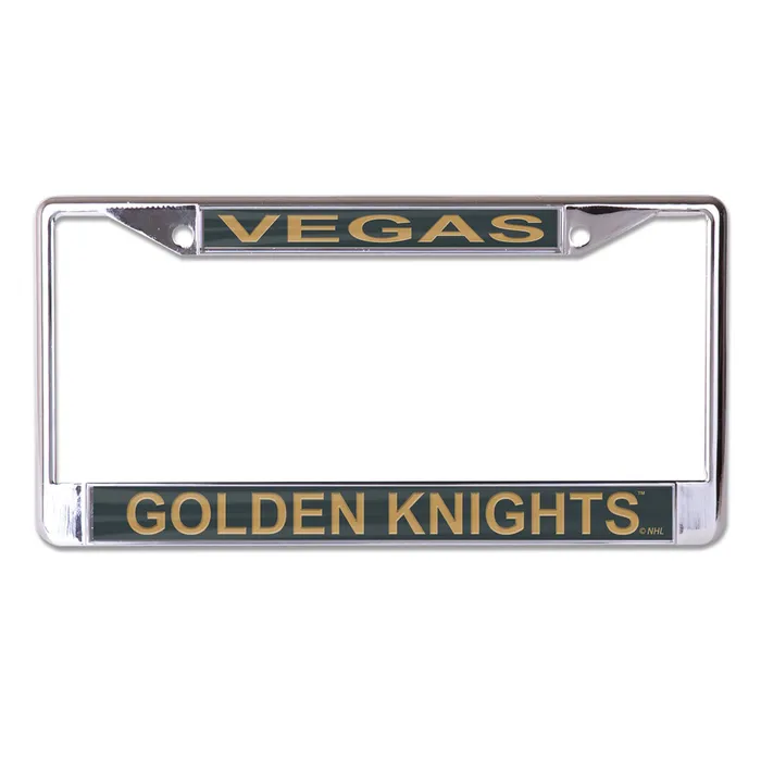 Vegas Golden Knights Laser Chrome License Plate Frame