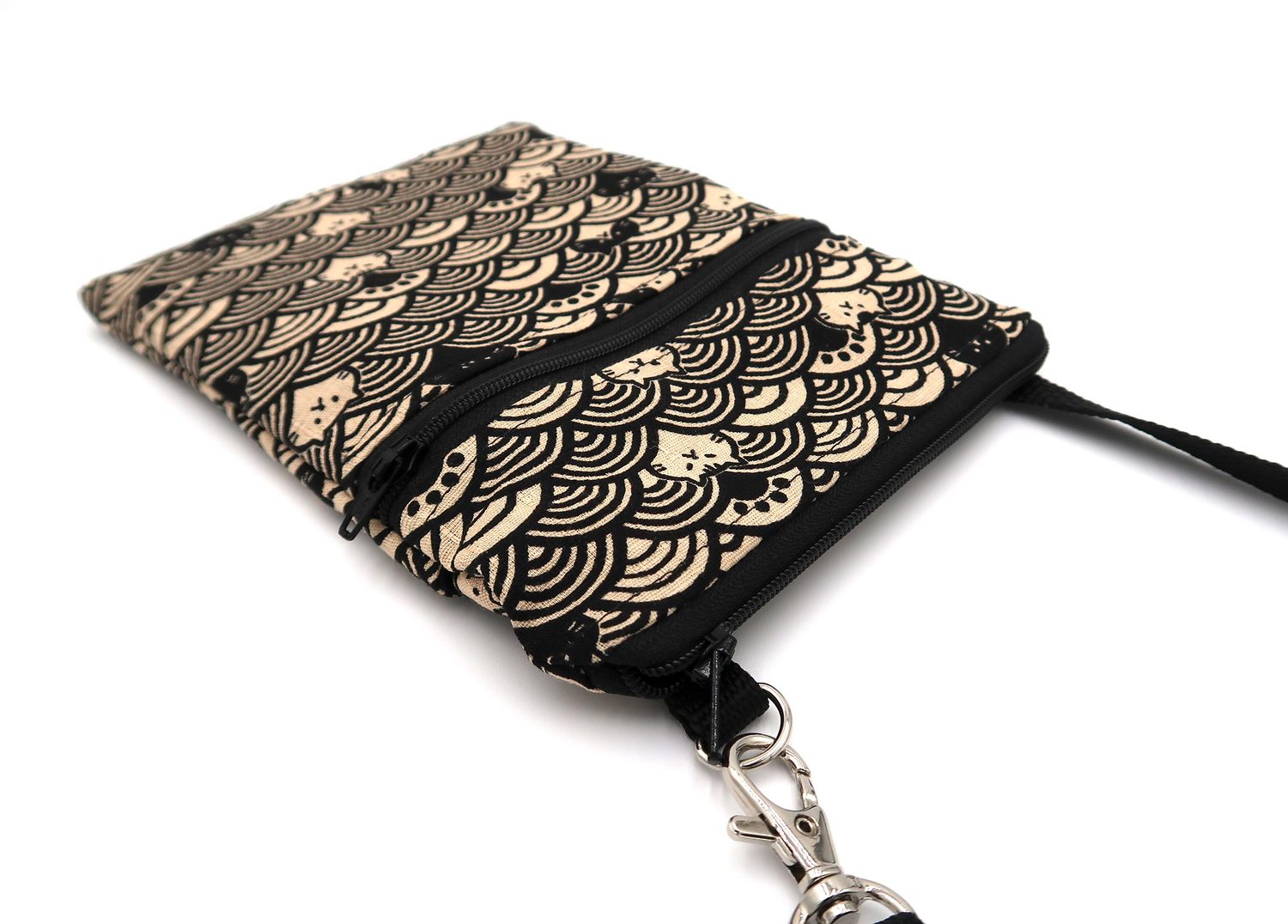 Small Crossbody Bag – Fuku Cats in Waves, photo 3 of 4