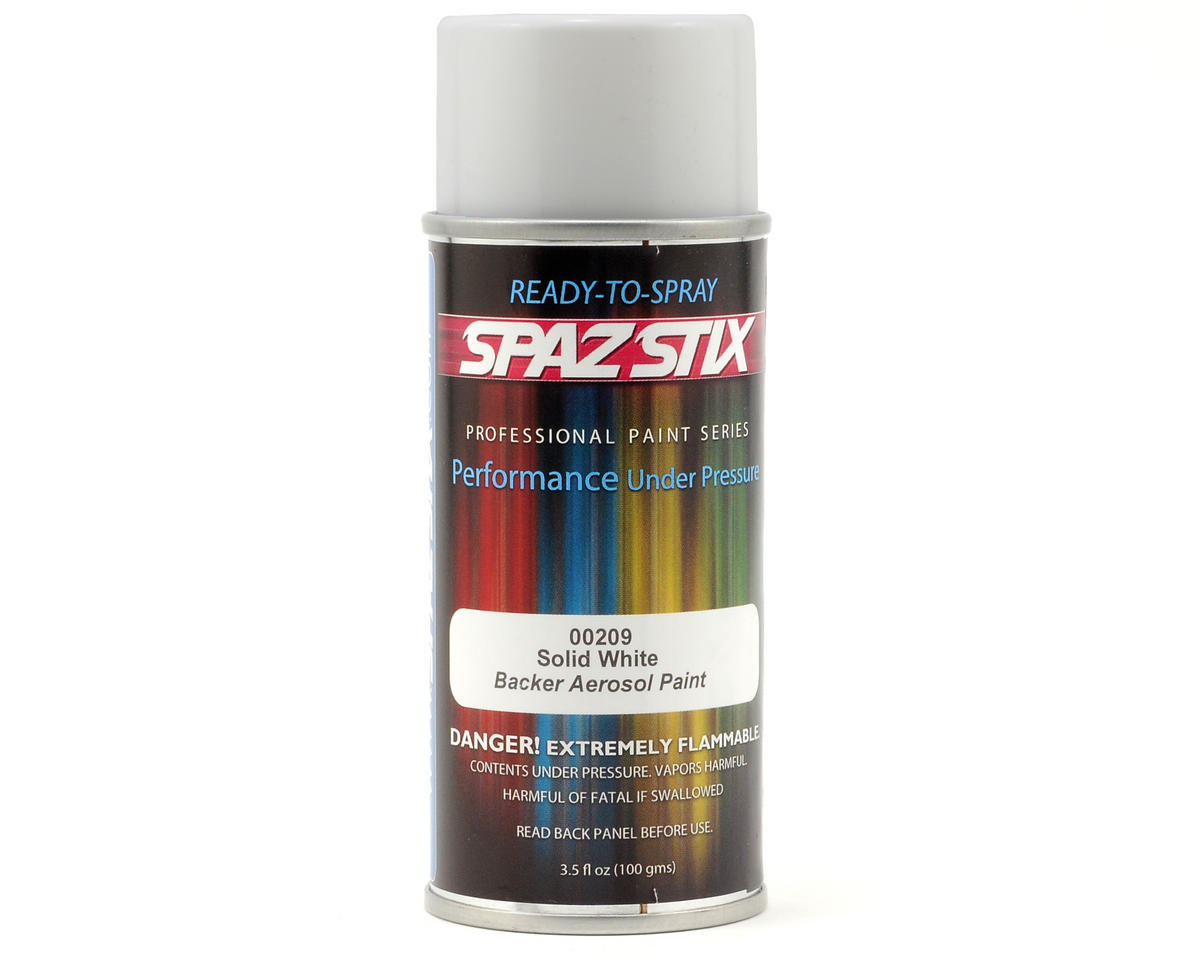 Solid White Color or Fluorescent Backer Aerosol Paint 3.5oz 00209
