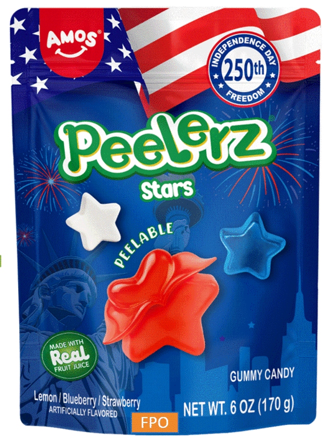 Peelerz  Red White Blue 4th July Summer Stars 6 oz 12ct