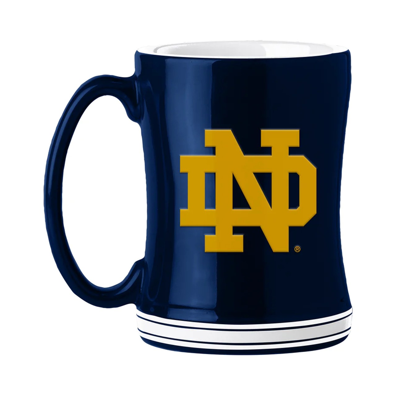 Notre Dame Fighting Irish Sculpted Coffee Mug 14oz