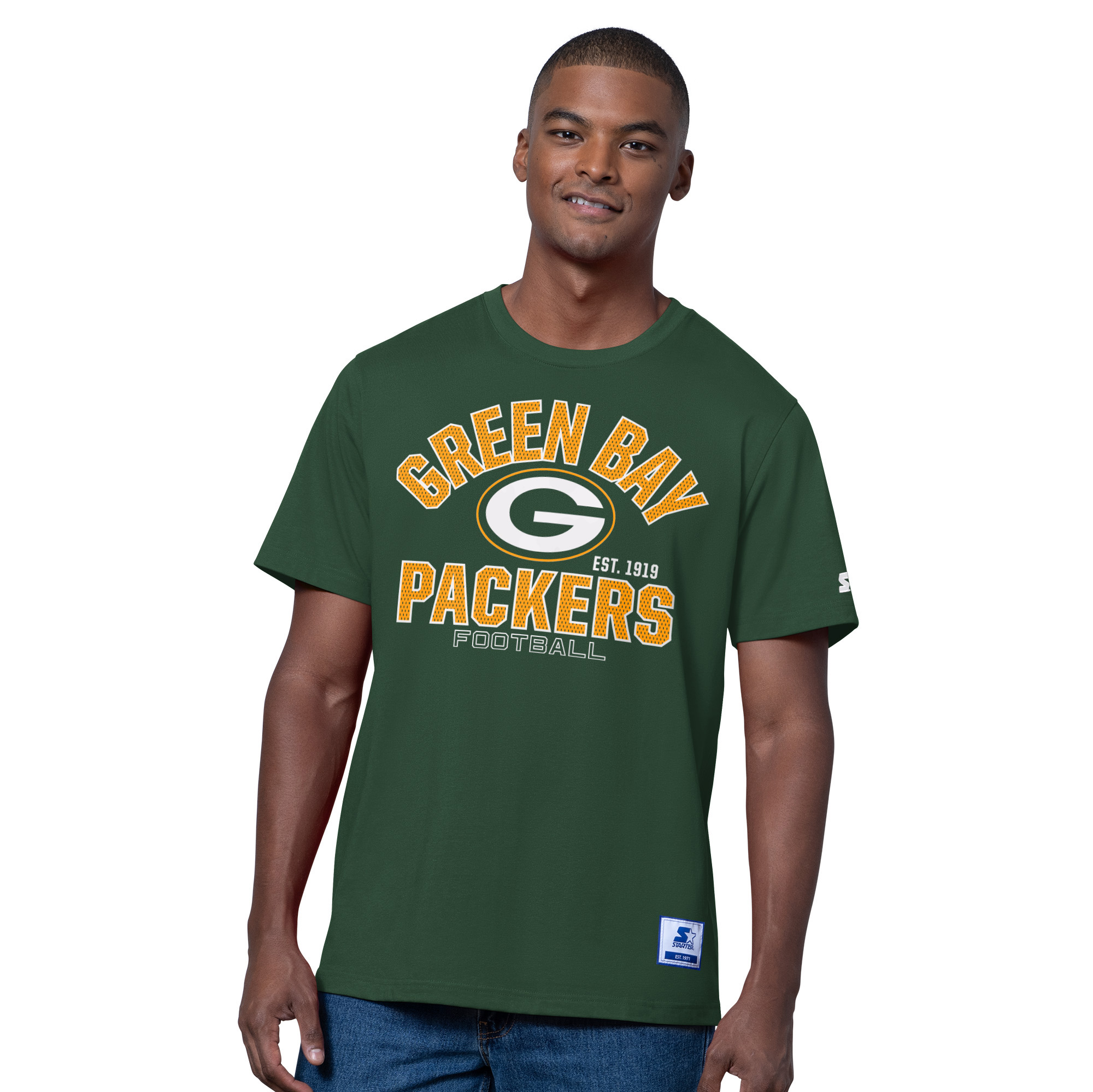 Green Bay Packers Green Starter Sideline Arch Shirt
