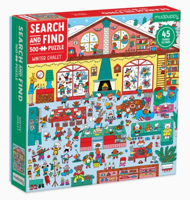 Winter Chalet Search & Find 500 Piece Puzzle