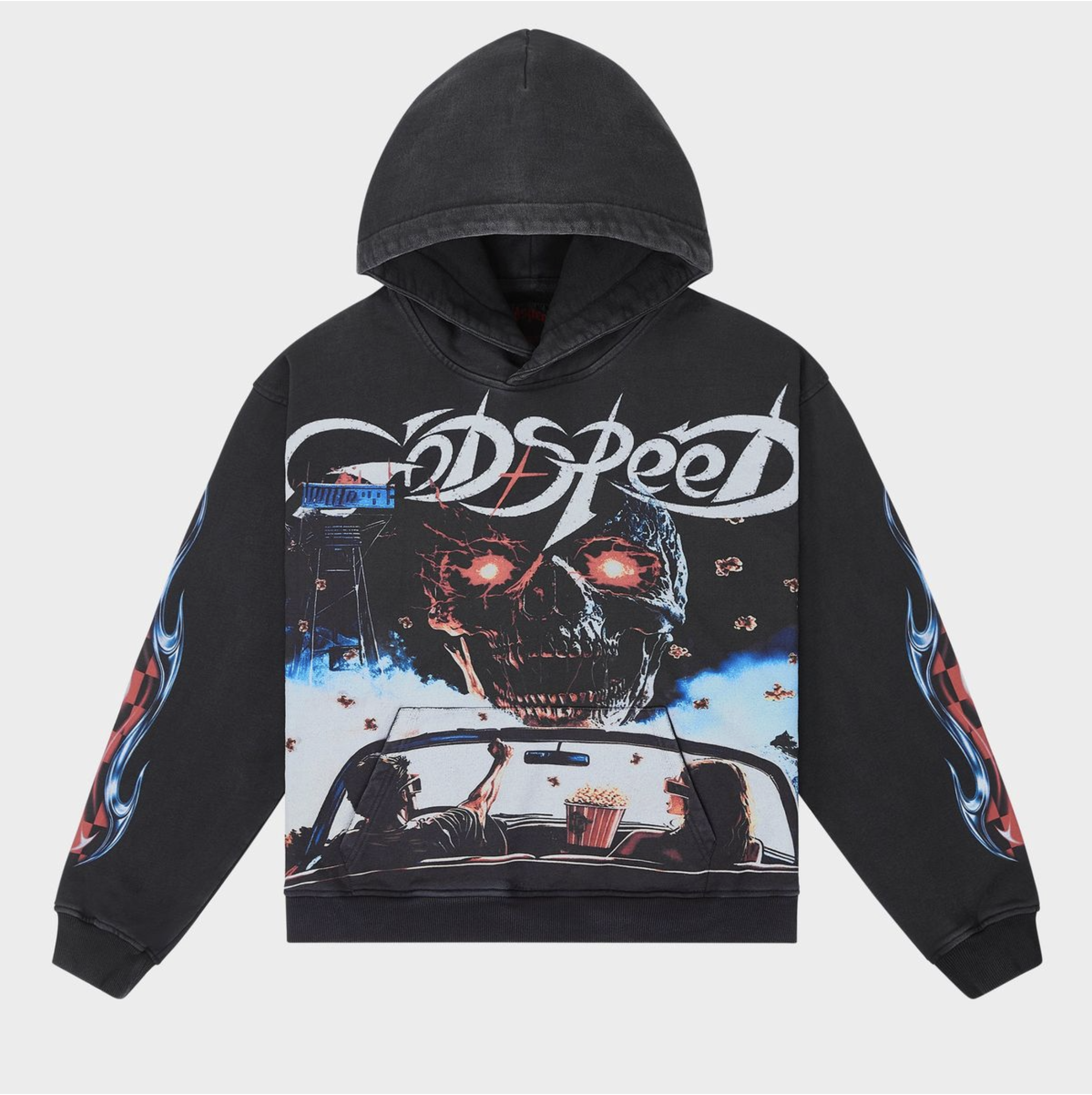 GODSPEED Drive in Hoodie (Black wash) (Drive-In-Hoodie-Black-Wash)