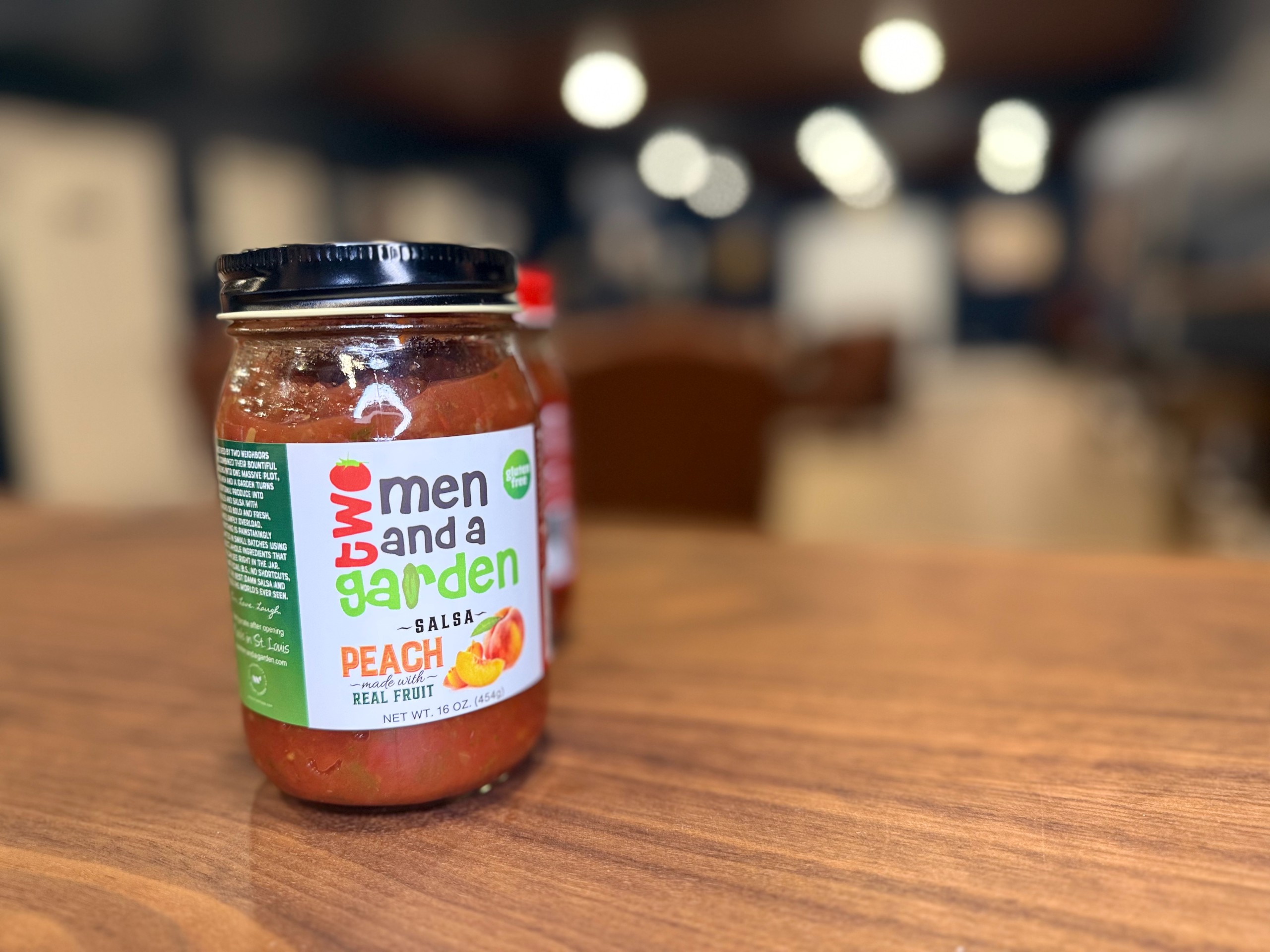 Two Men + Garden Peach Salsa