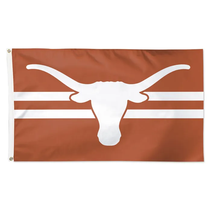 Texas Longhorns Deluxe Horizontal Stripes Flag 3x5'