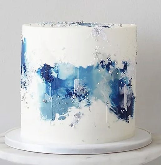 Signature Cake - Abstract - 6" Round - Chocolate cake with Cherry filling and Vanilla Buttercream