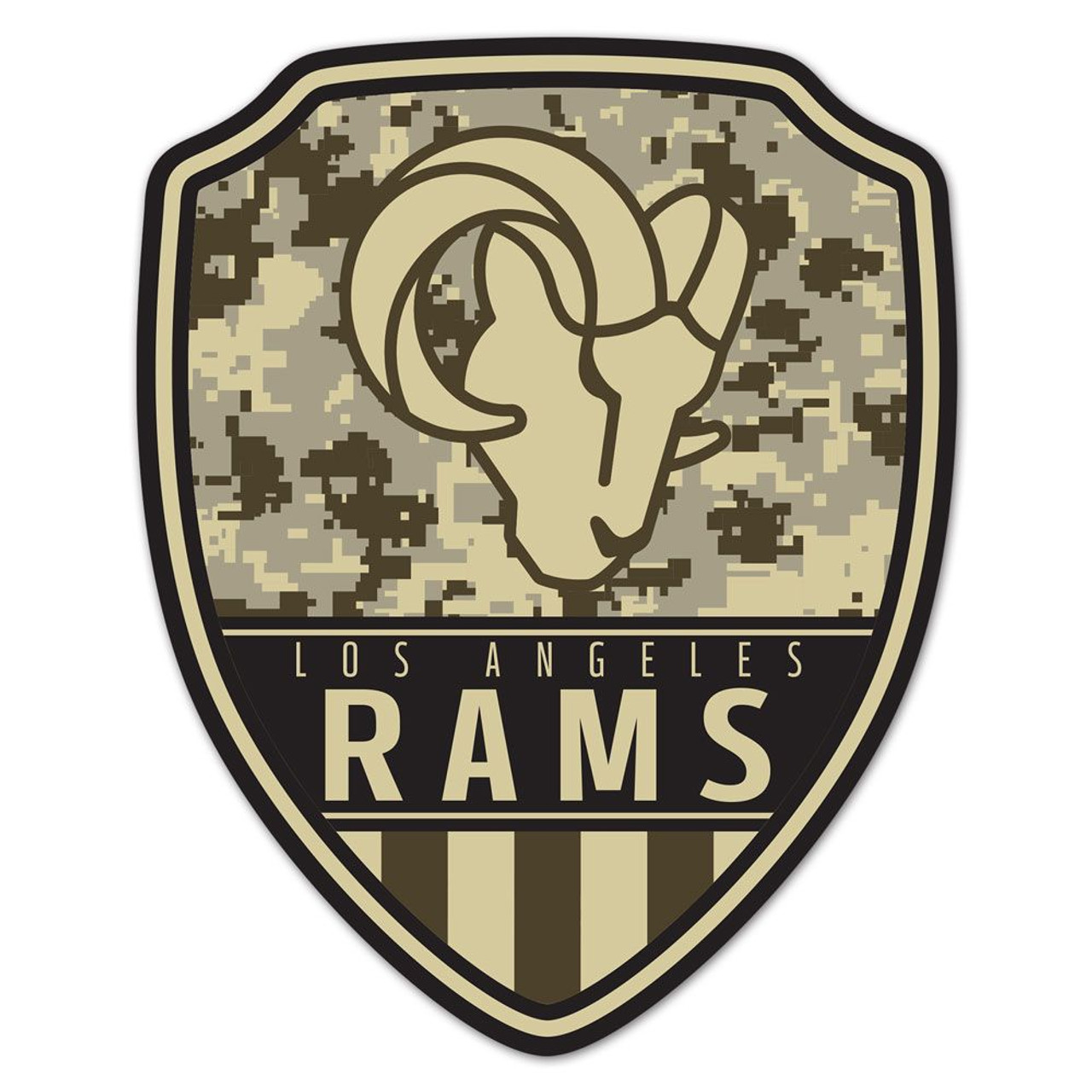 Los Angeles Rams Wood Shield Shaped Sign - 11x14"