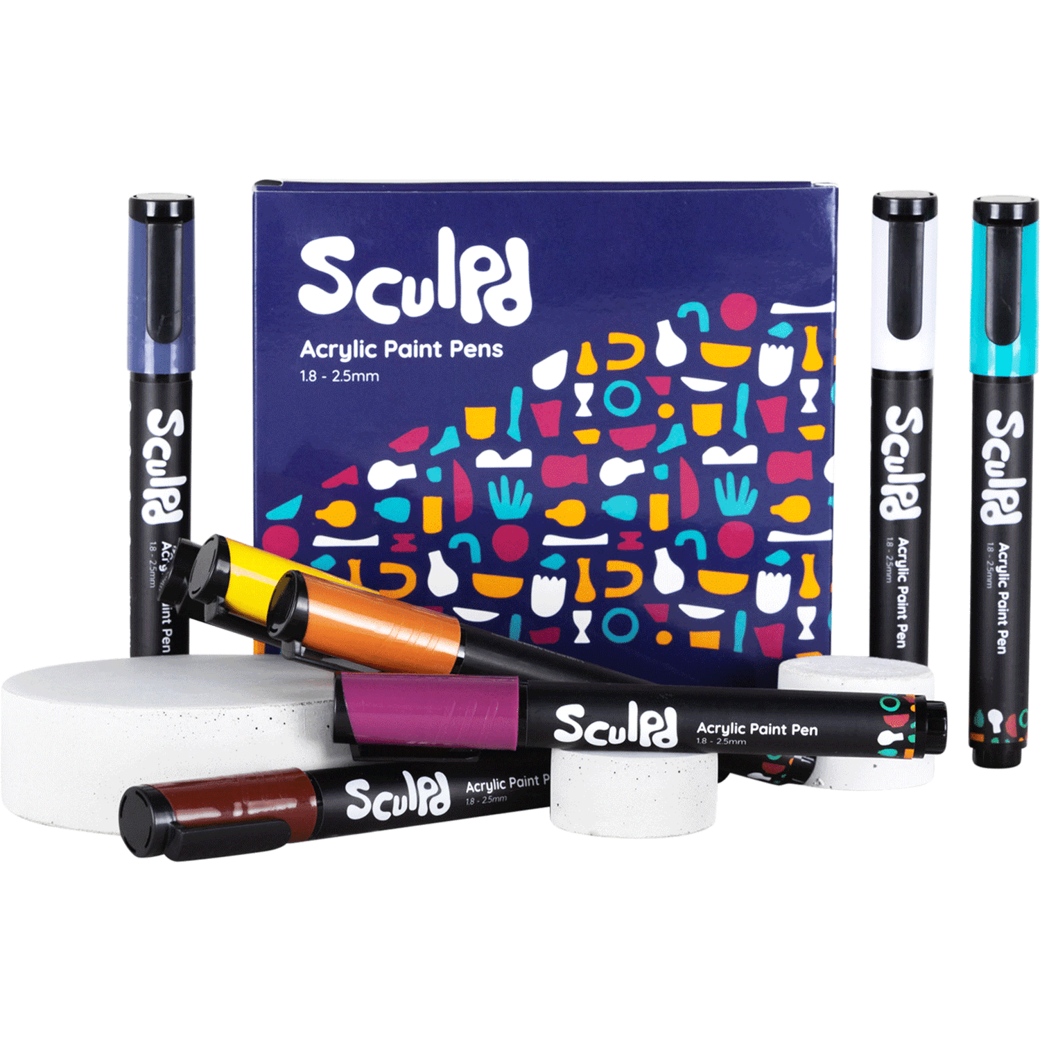 Acrylic Paint Pens - 8 Packs: Mediterranean