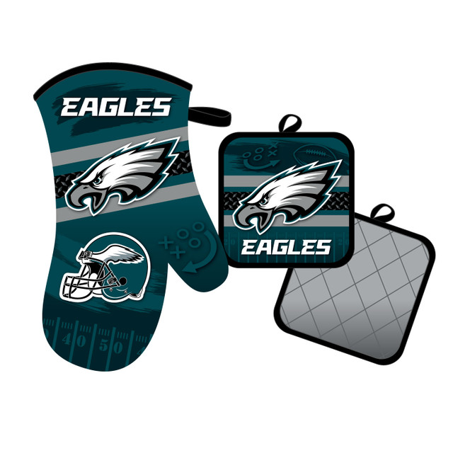 Philadelphia Eagles Oven Mitt and Pot Holder Set