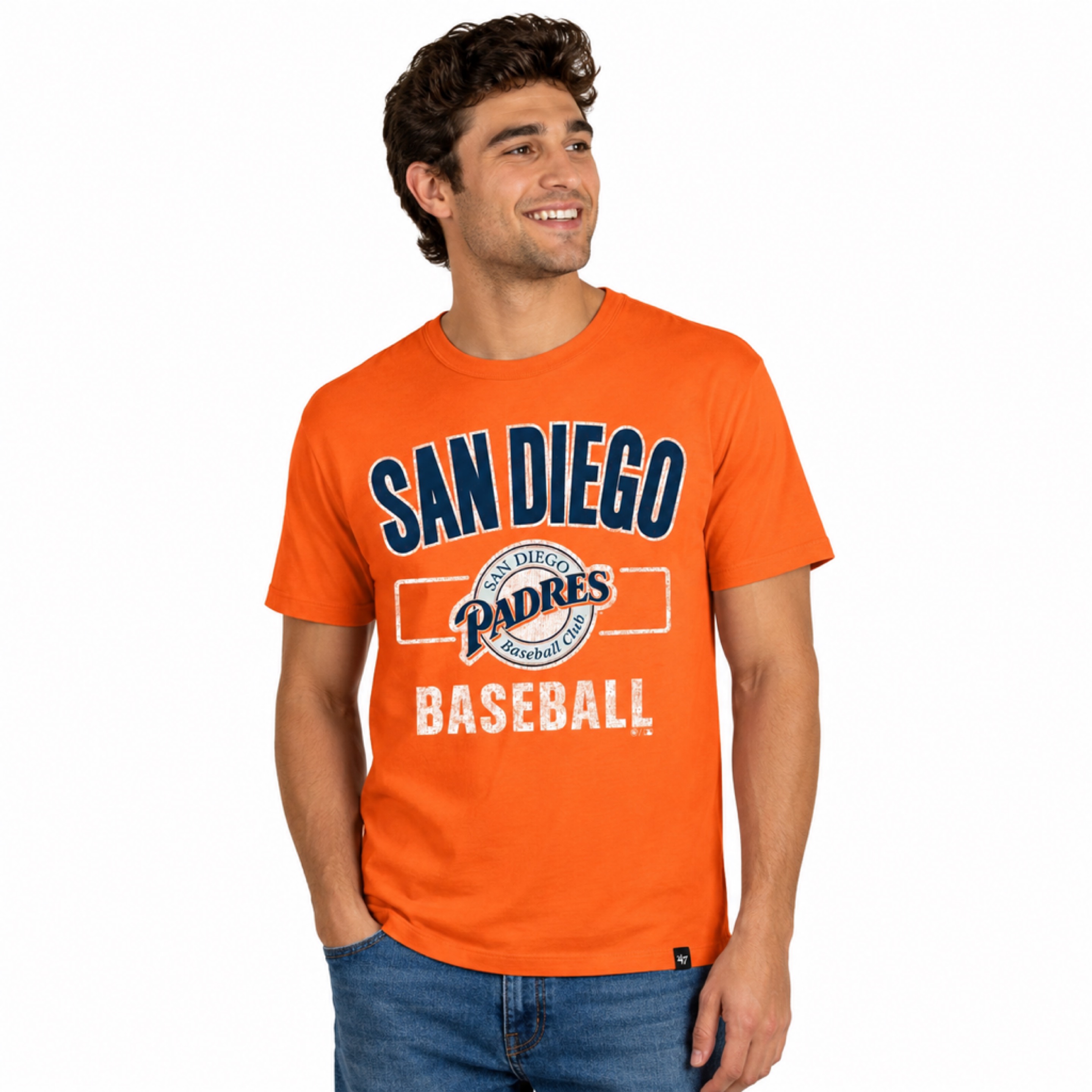 San Diego Padres Retro Orange '47 Brand Franklin Shirt
