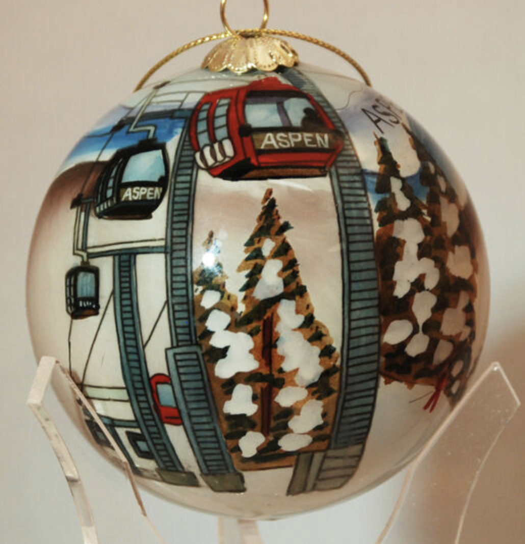 Hand painted Glass Ball Ornament from Art Studio Company
