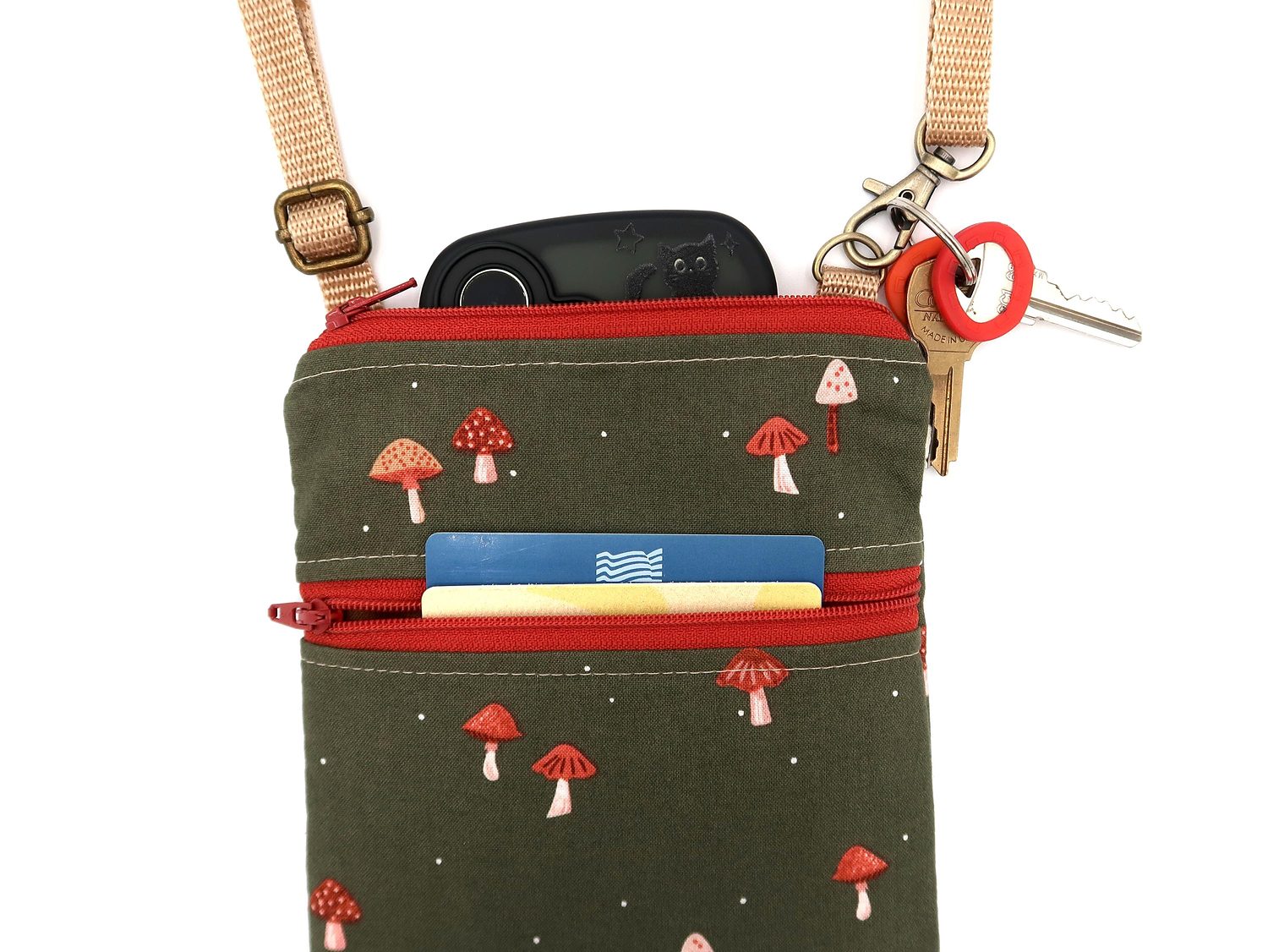 Small Crossbody Bag – Darling Mushrooms, photo 5 of 7