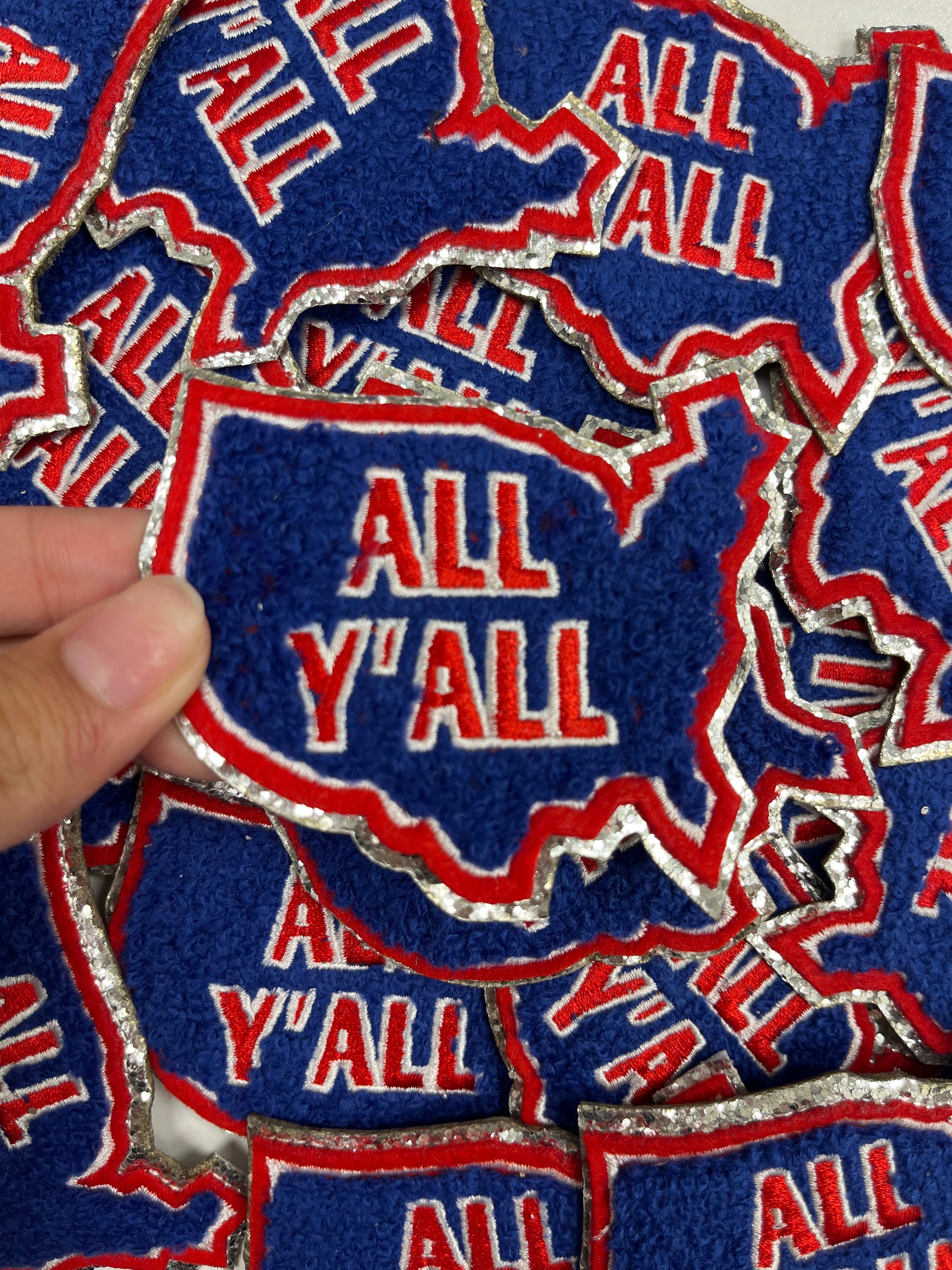 All Y'all USA Chenille Patch, America patch, USA, cowboy