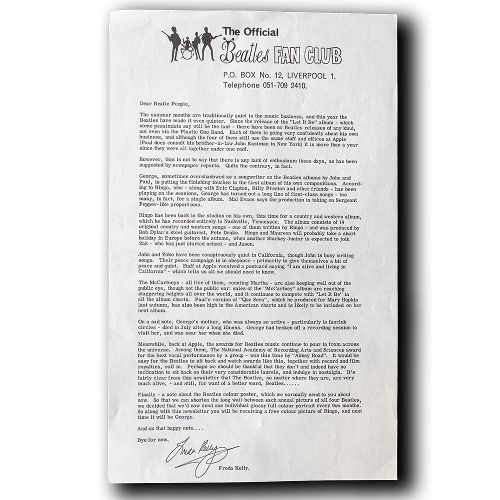 The Beatles -- 1970 UK Fan Club [Ephemera Other]