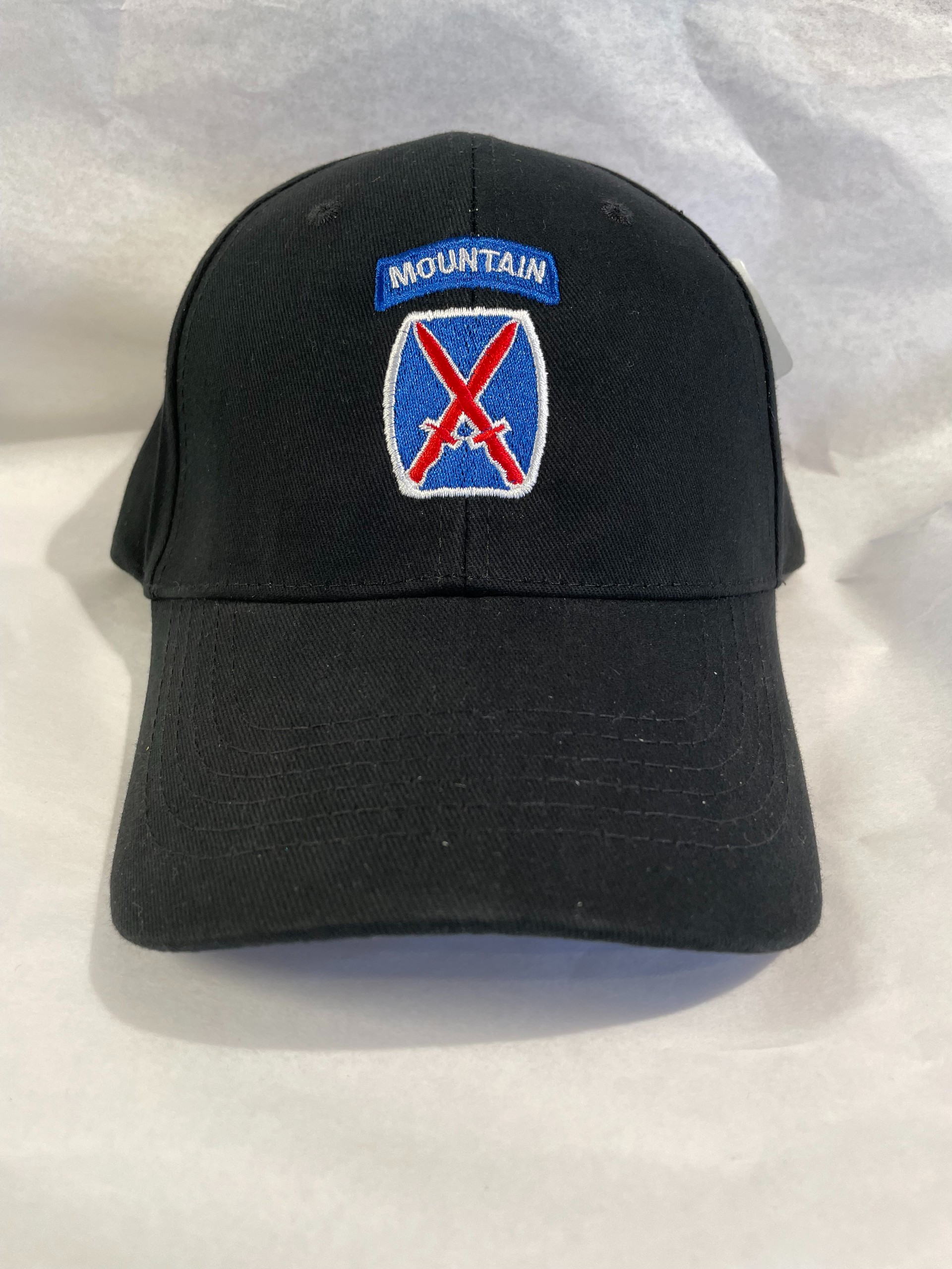 10th Mountain Division Logo Hat Black