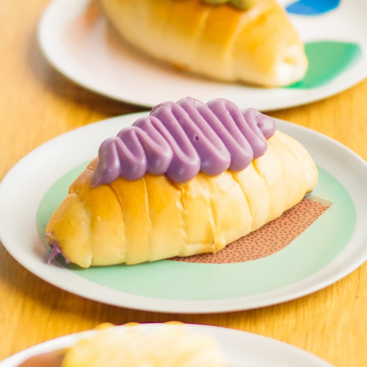 Ube Taro SeaSalt Roll — HoneyMe Bakery, Bellevue