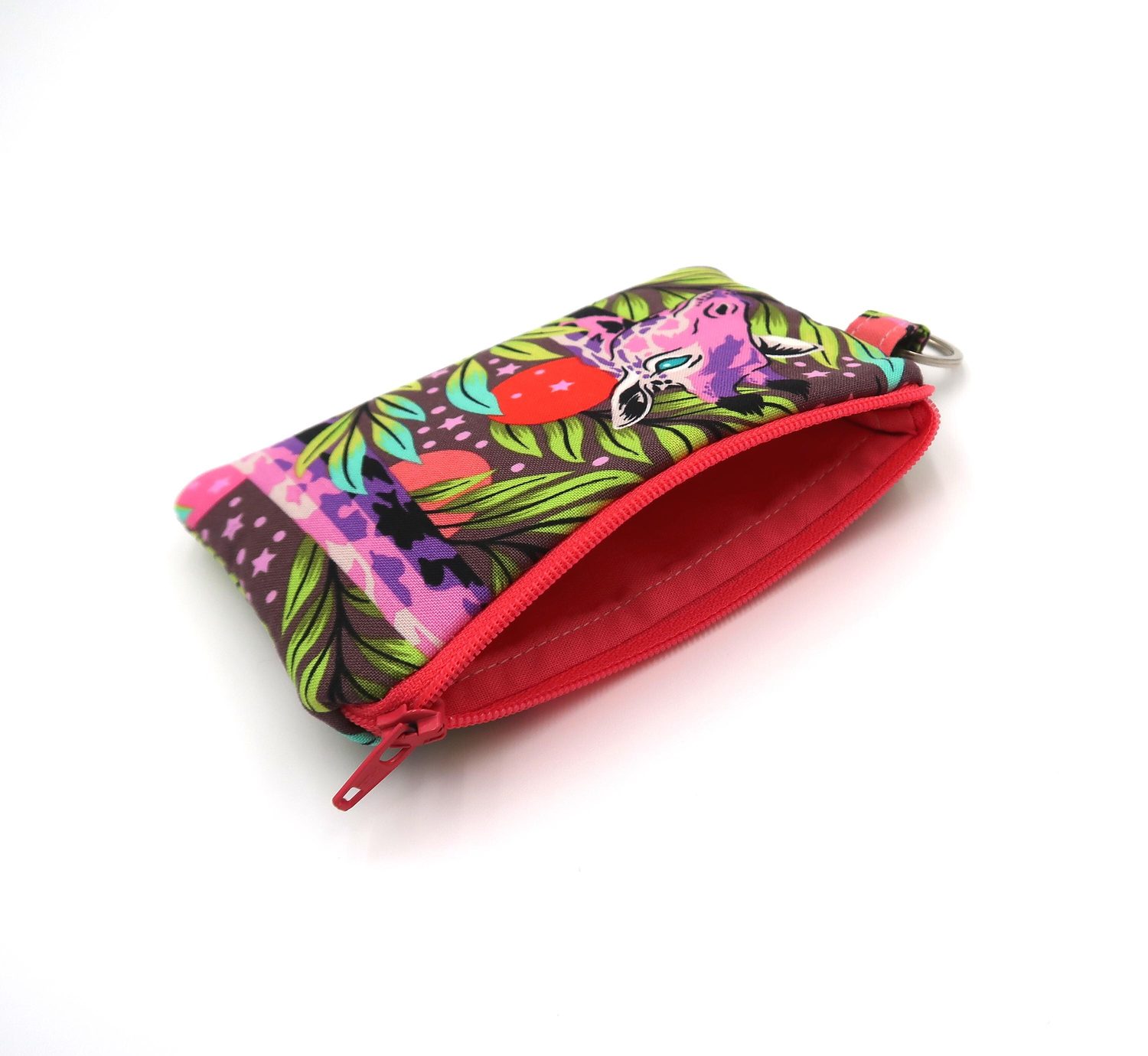 Keychain Pouch – Tula Pink Lion or Giraffes, photo 4 of 10