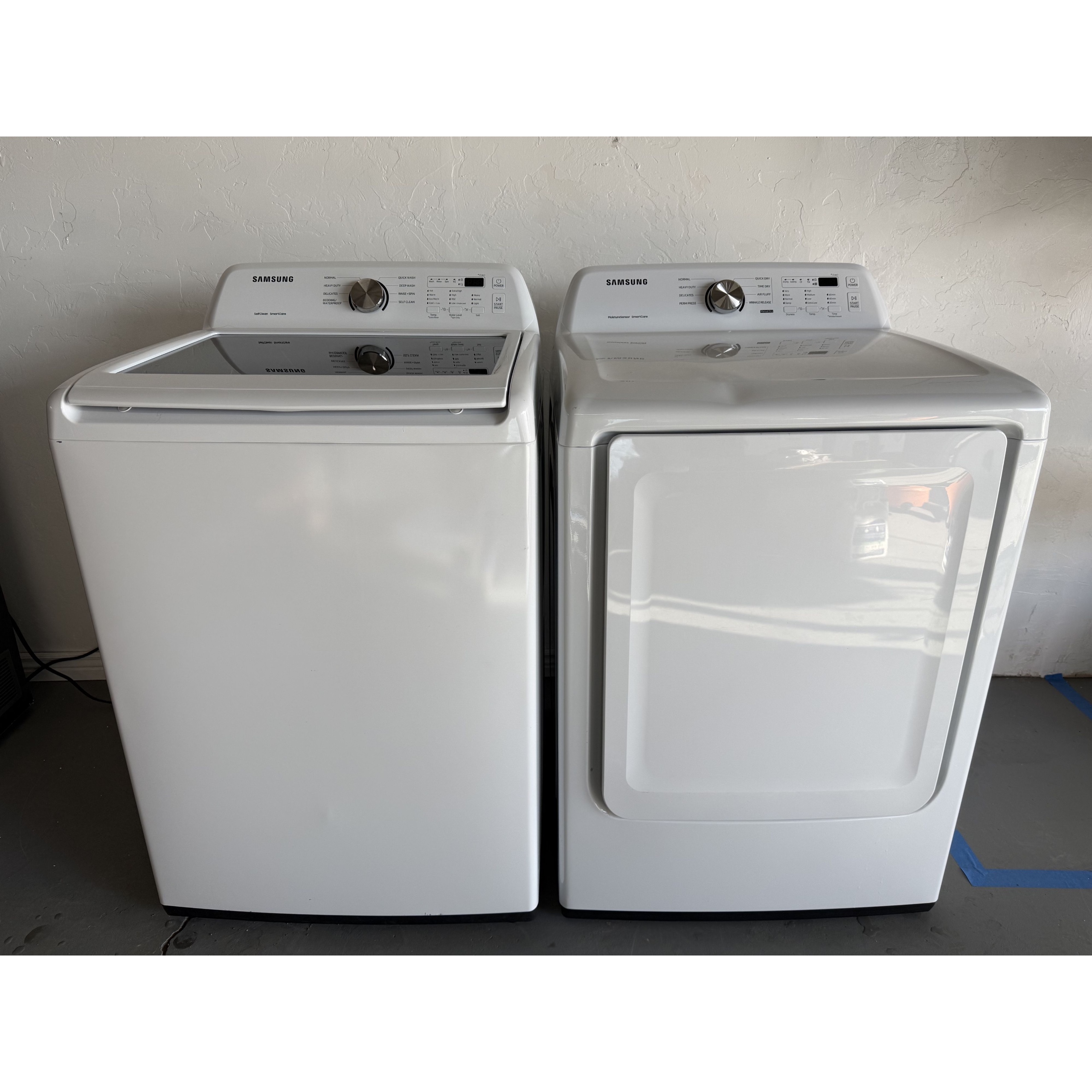 Samsung 4.5 Cu. Ft. Washer WA45T3200AW & 7.2 Cu. Ft. Electric Dryer DVE45T3200W/A3