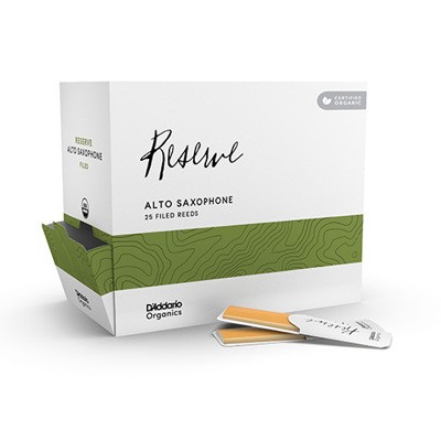 D Addario Organic Reserve Alto Saxophone Reeds 2.0 Pack